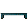 Extra long TV unit in distressed blue elm wood low console server
