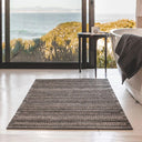 Lucian Outdoor Runner Pumice styled in a bathroom