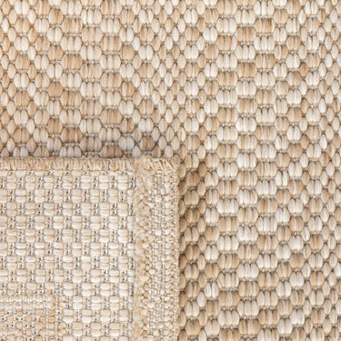 Close-up of Make Waves Rug texture and polypropylene weave