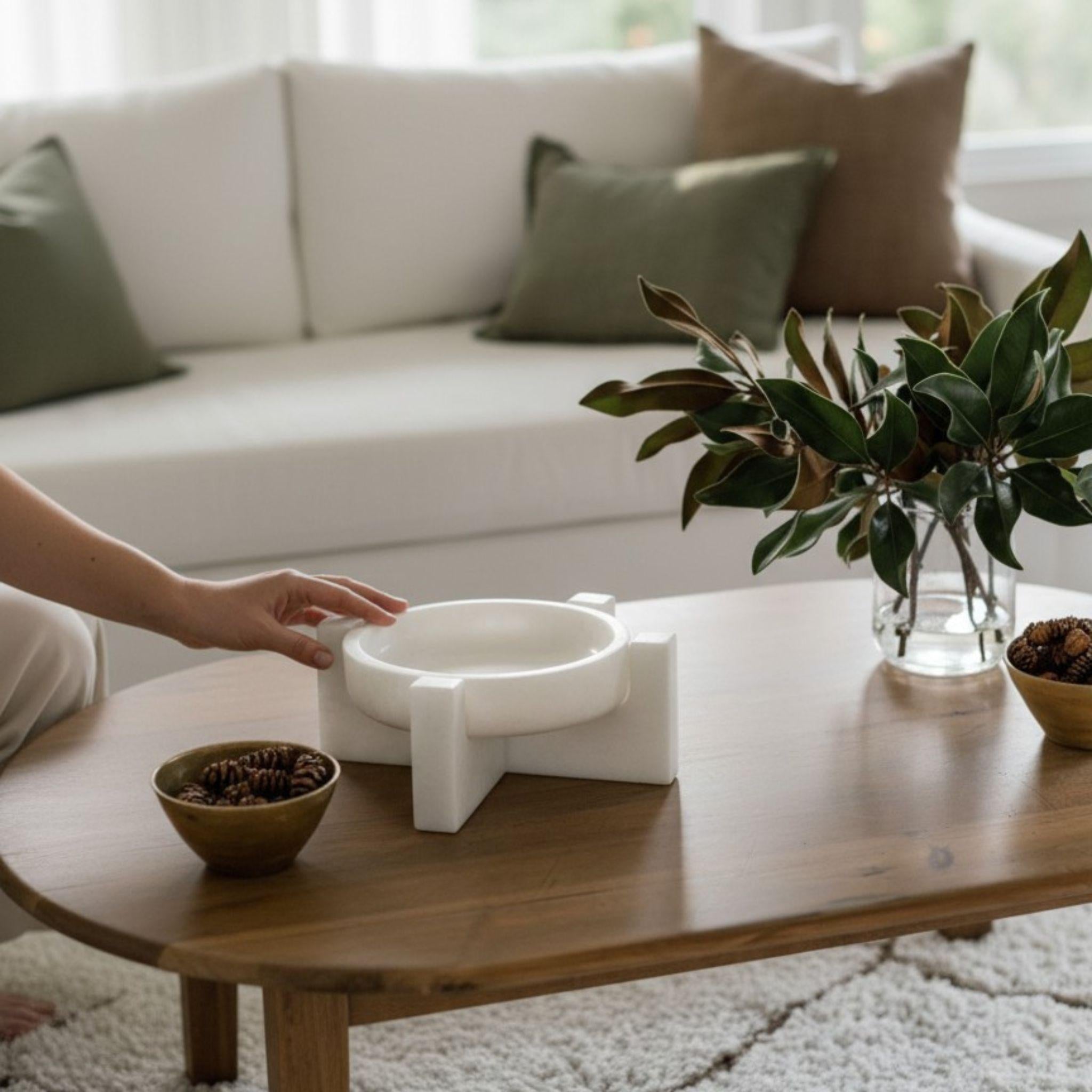 decorative table bowl styled on living room coffee table