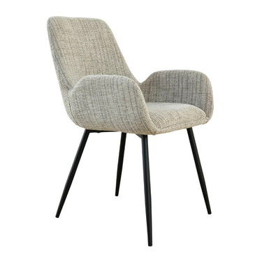 Margot dining chair in toffee neutral grey
