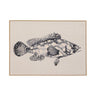 Marine Majesty Wall Art Sea Sand with textured linen canvas and hand-painted finish