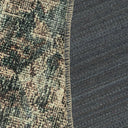 polycotton backing and pattern on the Marquis Oxford round rug.