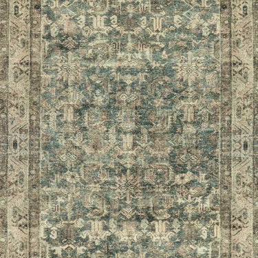 marquis runner patterns with a mix of brown, beige, and green colors in a muted desaturated palette 