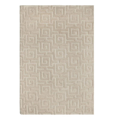  Maze  modern area rug in dune