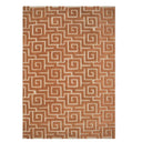 Maze Rug in Tawny showcasing plush wool texture and geometric design