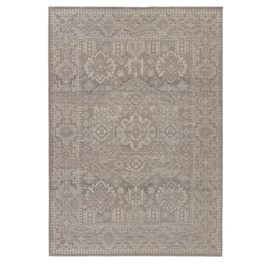 memoir rug in desaturated Persian-inspired pattern and a modern-vintage distressed finish