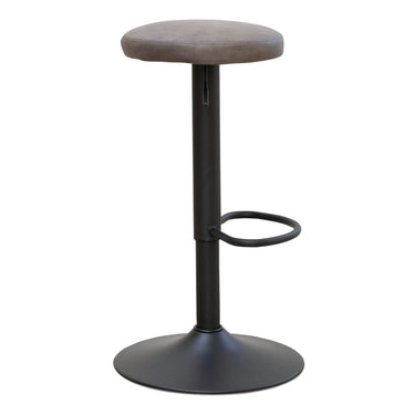 napier adjustable bar counter stool with cushioned seat and black metal frame 