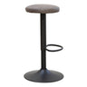 napier adjustable bar counter stool with cushioned seat and black metal frame 