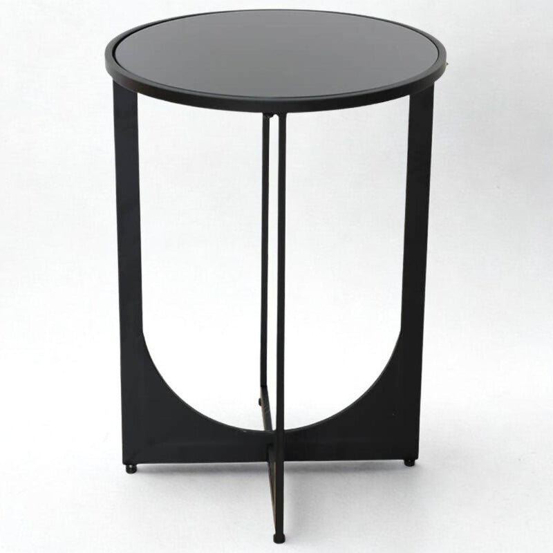 Contemporary round side table for compact modern spaces