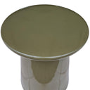 Olive Green Nova Side Table highlighting the round tabletop design
