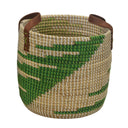 Olinda Natural Seagrass Nesting Baskets (Set/2) (Green)