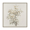 Olivine Wall Art in a  linen canvas with hand-painted finish, framed contemporary wall art for tranquil interiors.