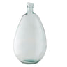 Organic Glass Vase in organic shape and gracefully curved neck.