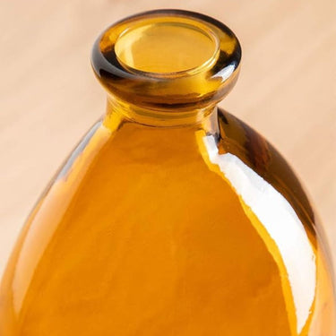 organic glass vase vases in rich amber