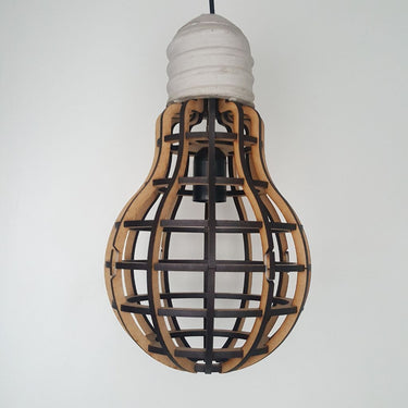 light bulb shaped pendant light