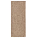 Pogo kitchen runner rug in natural straw tones, featuring a tight herringbone weave patterned polypropylene runner.