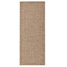 Pogo kitchen runner rug in natural straw tones, featuring a tight herringbone weave patterned polypropylene runner.