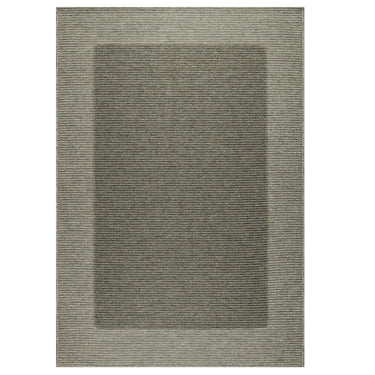 Pridelands Outdoor Rug bold border and two-toned design in dark green