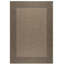Pridelands Outdoor Rug bold border and two-toned design in dark brown