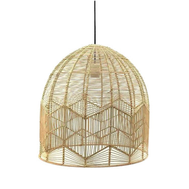 rattan pendant lights by woodka interiors