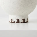 distressed ceramic table lamp base.