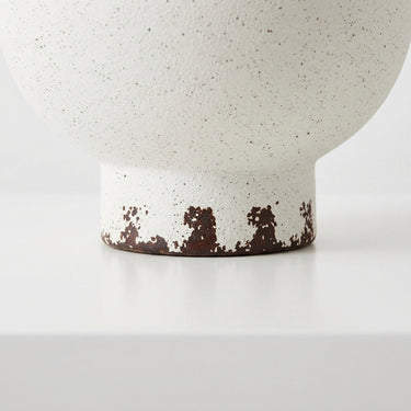 distressed ceramic table lamp base.
