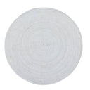 Carousel Round Outdoor Rug in Creme