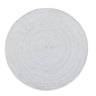 Carousel Round Outdoor Rug in Creme