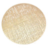 round placemat in gold 