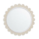 Round Scalloped Wall Mirror