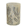 Side table with natural motif and pearl inlay