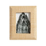 Sana natural raffia photo frame with cross-weave texture.
