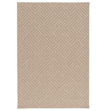 sandbar outdoor rug in neutral with a flatweave texture.