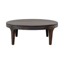 Summerhouse round dark wood coffee made of solid mango wood in Coco finish.
