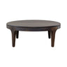 Summerhouse round dark wood coffee made of solid mango wood in Coco finish.