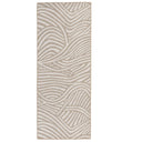 Suntan fully outdoor runner with wave patterns 