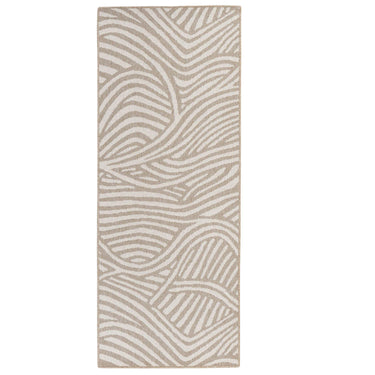 Suntan fully outdoor runner with wave patterns 