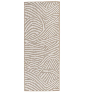 Suntan fully outdoor runner with wave patterns 