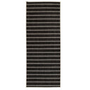 Swimsuit Night Dip black striped runner rug showing the dark side.
