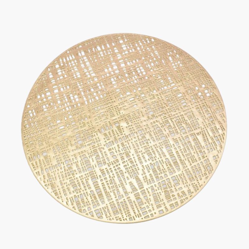 Round Placemat Champagne