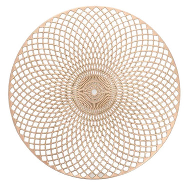 Round Placemat Lotus Champagne