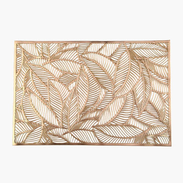 gold leaf rectangular placemat