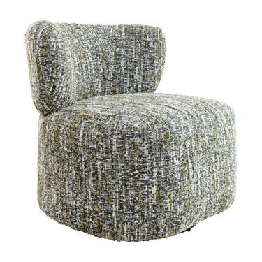 Upholstered swivel occasional chair