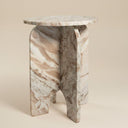 Full Marble side table with arch-leg base
and a Round top