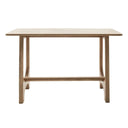 tubular console table with tubular legs for entryway or living room.