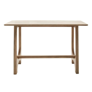 tubular console table with tubular legs for entryway or living room.
