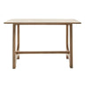tubular console table with tubular legs for entryway or living room.