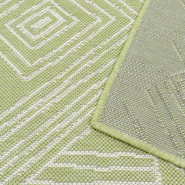 Close-up of the Urban Moss Rug detailed abstract line pattern