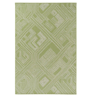 Urban Moss Rug in abstract green city-inspired design